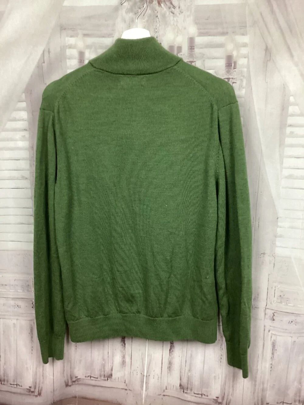 Banana Republic Merino Wool Green Sweater L